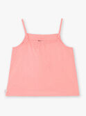 Camisola de alças rosa bordado floral ZUDOUETTE / 21E2PFT1DEBD313