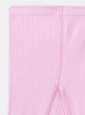 Collants rosa-marshmallow tricotado KABAZETTE / 24E4PF32COL318