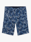 Bermudas azul com estampado folhagem menino CIPOPAGE / 22E3PGK2BERC211