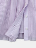 Vestido de tule plissado violeta-de-Parma KAFARAH / 24E1BFL3ROB320