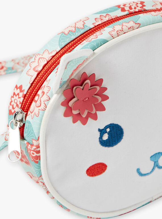 Mala pequena gato e estampado flores de lótus ZECHAETTE / 21E4PFI1BESK005