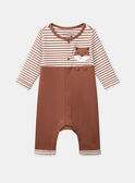 Babygrow canelado com raposa LEALEXIS / 24H5BG37GREE406