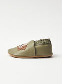 Light beige Leather slipper NAFLAVIAN / 25F10BG31CHC811