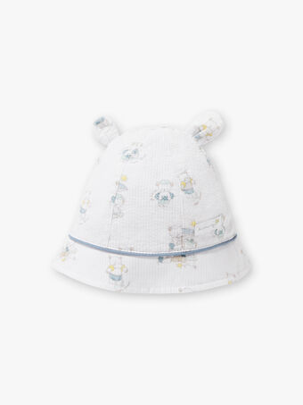 Chapéu estampado em popelina bebé menino ZOMATEO / 21E0AGY1CHA000