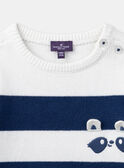 Camisola azul e branca às riscas LADAEL / 24H1BGJ1PUL001