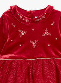 Vestido vermelho em veludo  GATATIANA / 23H1BFN2ROBF529