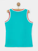 Lagoon blue tank top NUMUPAGE / 18E3PGS1DEB210