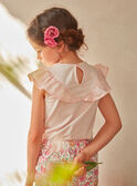 T-shirt bordada cor-de-rosa KLETETTE / 24E2PFO2TMCD319