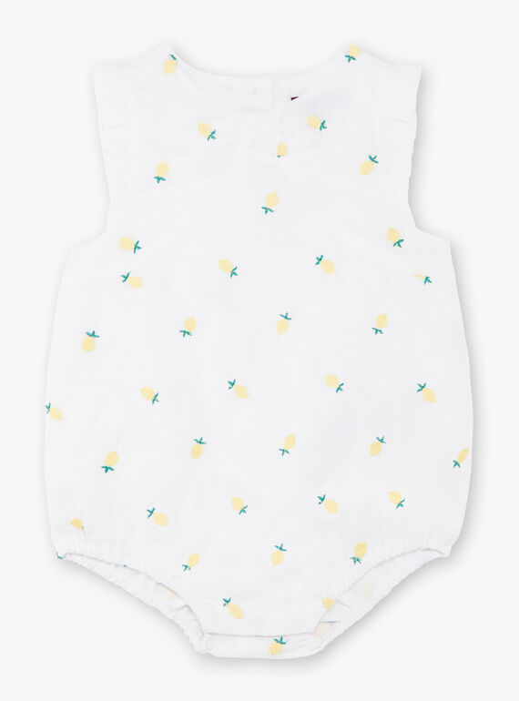 Babygro branco bebé menina ZANELLY / 21E1BFO1BAR000