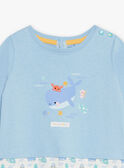 Babygro com padrão de baleia e meias bebé menino CEIACOB / 22E5BG51GREC232