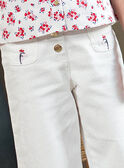 Calças de ganga wide legs cru menina CILOUETTE / 22E2PF81PAN001
