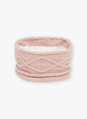 Snood rosa em tricô torcido GIDIANA / 23H4BF51SNO307