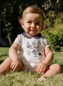 Body-T-shirt com bordados de flores FANELLY / 23E1BFN1BOD001