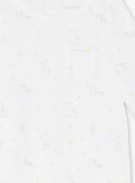 Babygro branco estampado ZOSACHA / 21E0NMG5GRE000