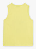 Camisola de alças azul com padrão de tubarões menino CYDEBAGE4 / 22E3PGT2DEB108