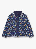 Blusão Teddy azul-marinho com estampado florido GILETTE / 23H2PF91CAR070