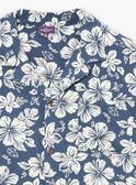 Camisa azul-marinho com estampado florido KROCHEMAGEM / 24E3GHT1CHM070