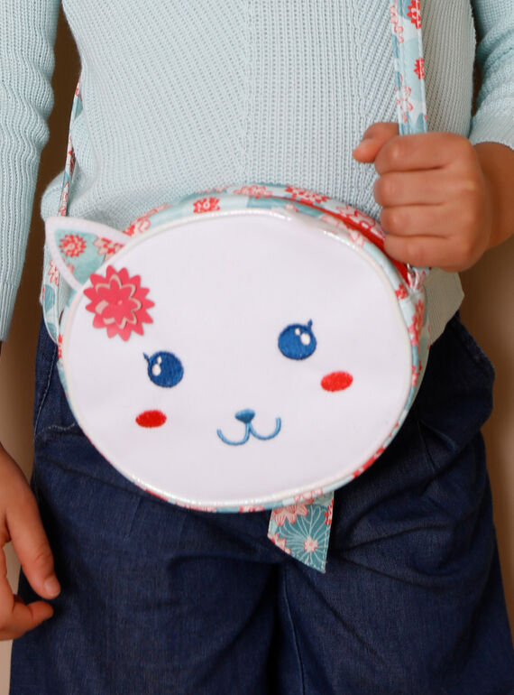 Mala pequena gato e estampado flores de lótus ZECHAETTE / 21E4PFI1BESK005
