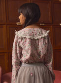 Camisa às flores  LADIMETTE / 24H2PFQ1CHE001