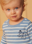 T-shirt marinheiro azul-pastel e cru LADREDO / 24H1BGJ1TMLC236