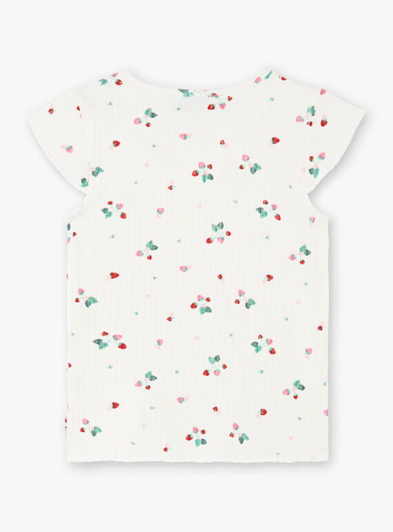 T-shirt branca estampado morango ZETIZETTE 2 / 21E2PFJ2TMC001