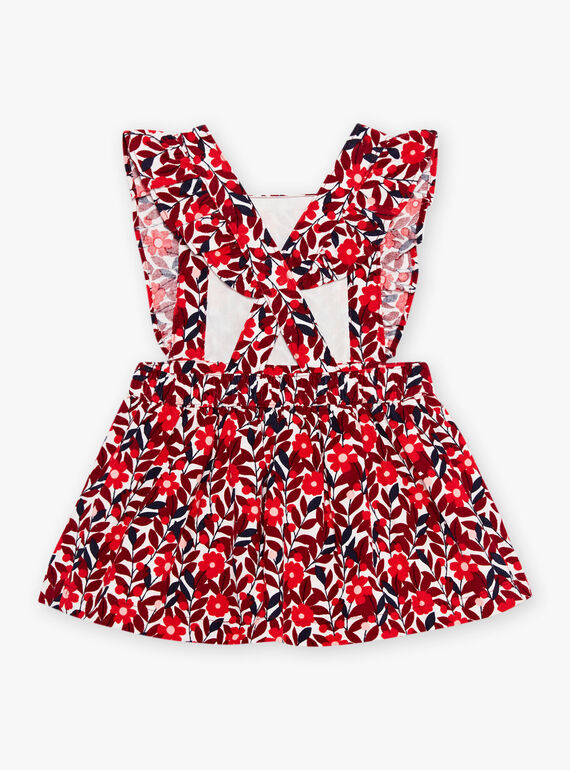 Vestido-camisola em veludo com estampado florido DAOLIVE / 22H1BFX1CHS001