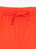 Conjunto de 2 peças cru e vermelho em algodão KUEBETTE / 24E2PFH1ENS001