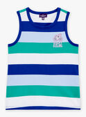 Camisola de alças branca às riscas LAMIAGE / 24H3PGI2DEB000