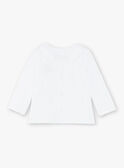 Conjunto casaco de malha e calças de veludo branco bebé unissexo ZOEDEN / 21E0NMG1ENS000
