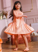 Vestido aos quadrados cru menina CHIVYETTE / 22E2PFM1RBS001