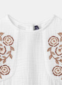 Camiseiro bordado com flores  LAELISE / 24H1BFK1CHE001