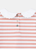 T-shirt estilo marinheiro cor-de-rosa em tubique KRIMETTE 1 / 24E2PFB1TML001