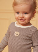 Body às riscas com nervuras LAFREDO / 24H1BGK1BOD815