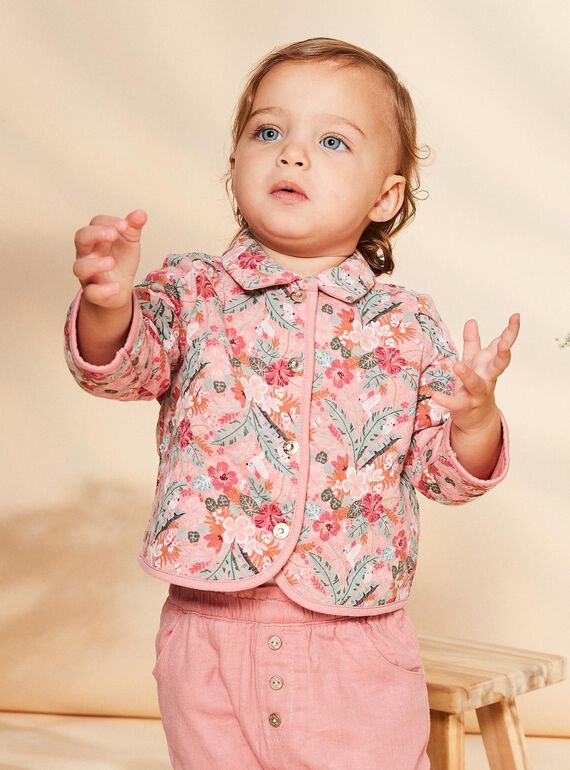 Casaco acolchoado com estampado de flores FAIMIMI / 23E1BFD2CARD318