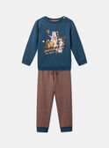 Pijama de lã cardado Animais da floresta LUISPOAGE / 24H5PG36PYJ714