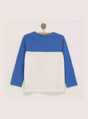T-shirt mangas compridas branco e azul RATOAGE / 19E3PG61TML001