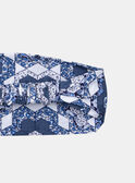Fita azul e branco com estampado florido LACHLOE / 24H4BFJ1BAN001
