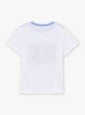 T-shirt branca e azul de manga curta LABAGE / 24H3PGI3TMC000