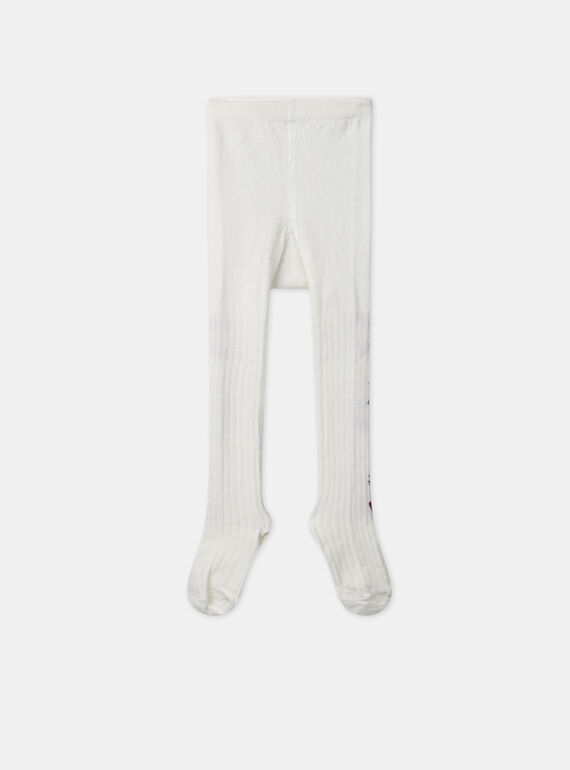 Collants em malha canelada cru MACOTLETTE / 25E4PF71COL001