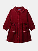Vestido de bombazina bordado LALICHETTE / 24H2PFR1ROBF506