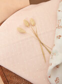 Pack de 2 fraldas de pano rosa-pálido e cru em gaze de algodão biológico GORGETTE / 23H0AFB1LAN001