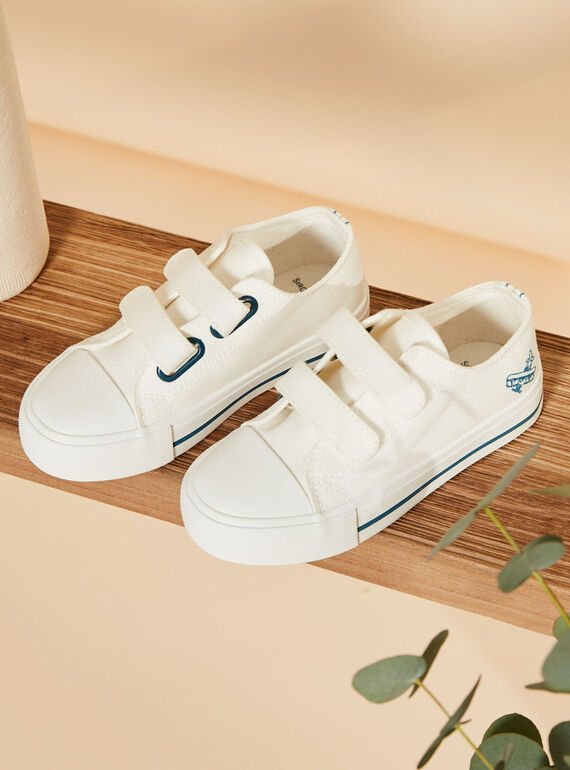 Sapatilhas branco com bordado de avião FEBASKAGE / 23N10PG21D16000