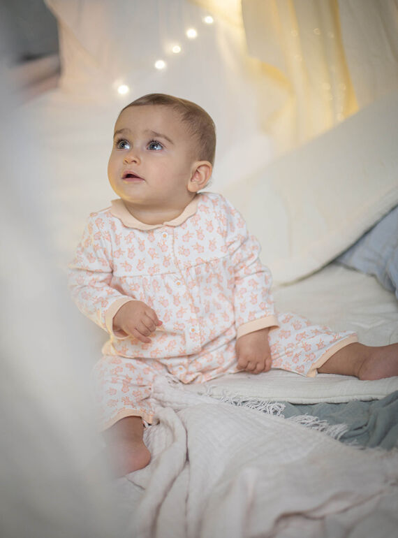 Babygro com estampado florido e meias bebé menina CEGENNY / 22E5BF51GRE001