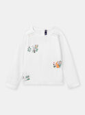 T-shirt cru com estampado coelhos e flores KABRIETTE / 24E2PF32TML001