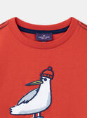 T-shirt em jersey gaivota impressa KETCHAGE / 24E3PG42TMCF524