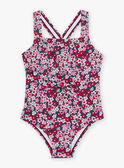 Fato de banho cassis com estampado florido FRYCRETTE / 23E4PFM4D4KD302