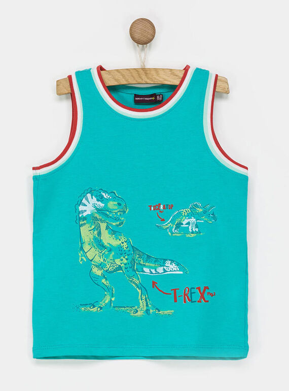 Lagoon blue tank top NUMUPAGE / 18E3PGS1DEB210