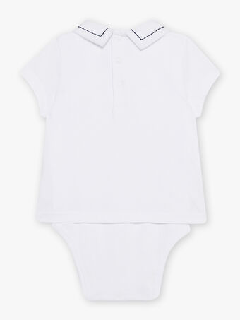 Body t-shirt cru com padrão fantasia bebé menino CAGOBI / 22E1BG81BOD001