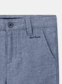 Bermudas azuis bordadas KREBERAGE / 24E3PGL2BER205