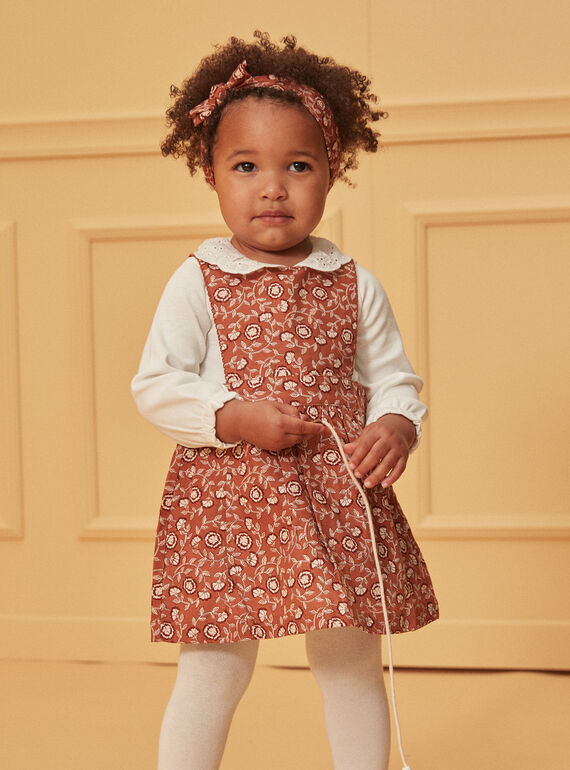 Vestido-jardineira às flores LAERICA / 24H1BFK1CHS809